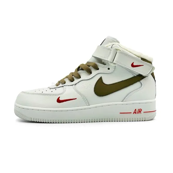 Унисекс зимние кроссовки Nike Air Force 1 Utility Mid Off Brown