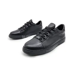 Balenciaga Leather Sneakers Full Black