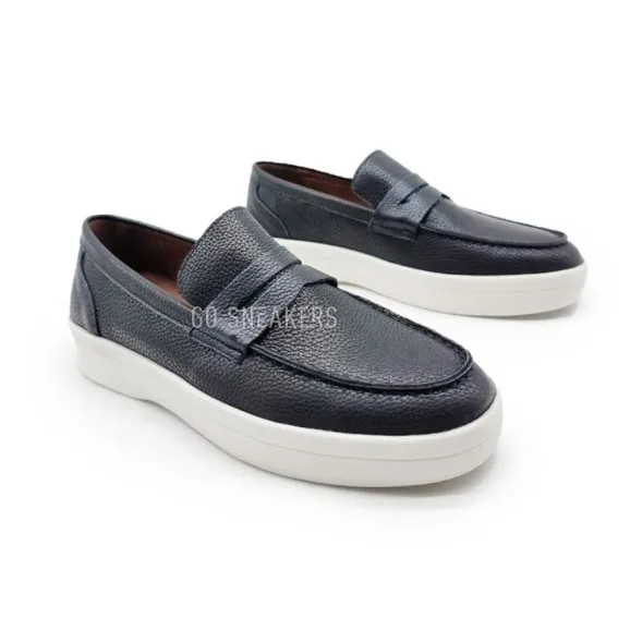 Унисекс мокасины Loro Piana Leather Black