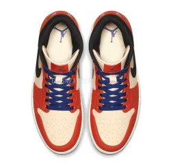 Nike Air Jordan 1 Mid Team Orange Black