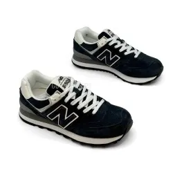 New Balance 574 Suede Woman Navy