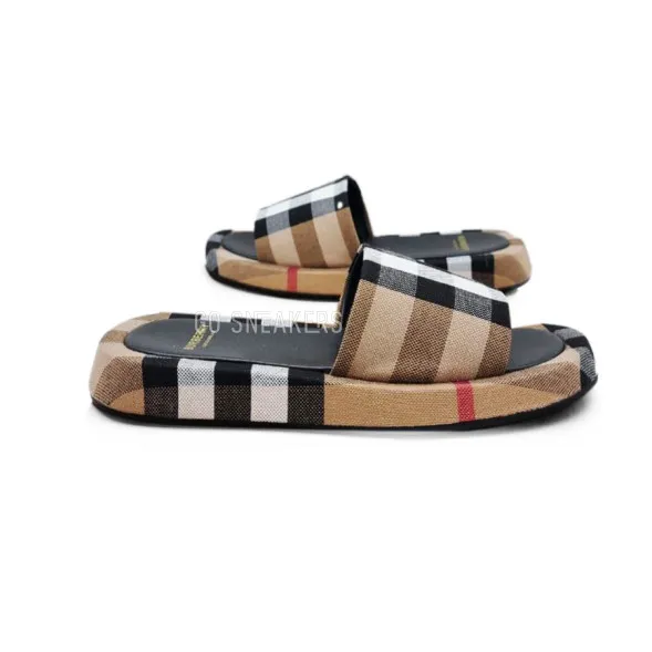 Женские шлепки Burberry Flip-flops White/Brown