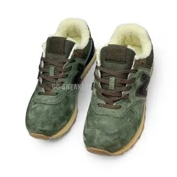 New Balance 574 Suede Winter Khaki