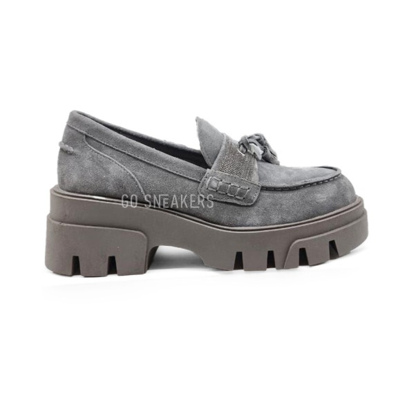 Женские лоферы Brunello Cucinelli Loafers Suede Woman Grey