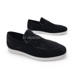 Kiton Loafers Suede Black