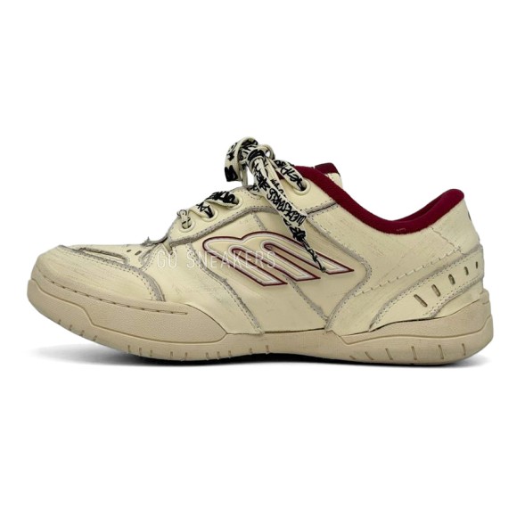 Унисекс кроссовки Balenciaga Hamptons Worn Out Low Beige &amp;amp; Red