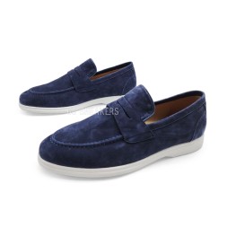 Kiton Loafers Suede Navy