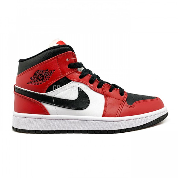 Женские кроссовки Nike Air Jordan 1 Mid Chicago Black Toe