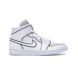 Унисекс кроссовки Nike Air Jordan 1 Mid Iridescent Reflective White (W)