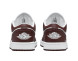 Женские кроссовки Nike Air Jordan 1 Low Leather Brown/White