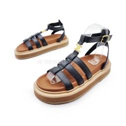 Céline Sandals Platform Black