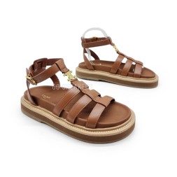 Céline Sandals Platform Brown