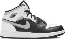 Женские кроссовки Nike Air Jordan 1 Mid GS &#039;White Shadow&#039;