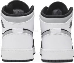Женские кроссовки Nike Air Jordan 1 Mid GS &#039;White Shadow&#039;