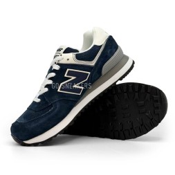 New Balance 574 Suede Woman Navy