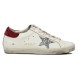 Женские кеды Golden Goose Super-Star Beige Silver Glitter Star
