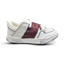 Valentino Runner White/Burgundi