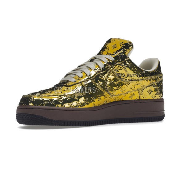 Унисекс кроссовки Nike Air Force 1 Low х Louis Vuitton Metallic Gold