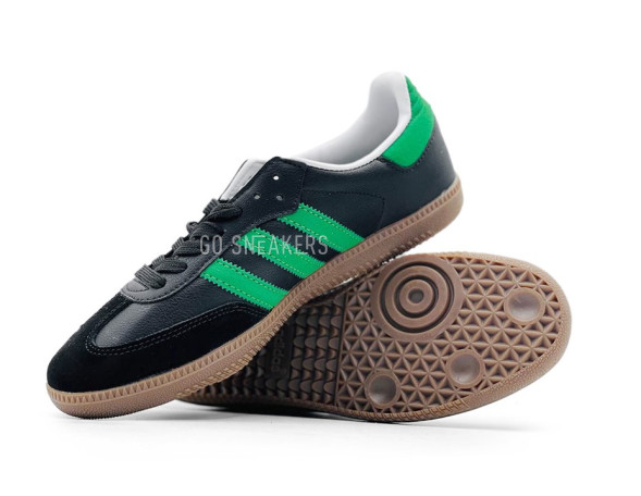 Унисекс кроссовки Adidas Samba Vegan Black/Green