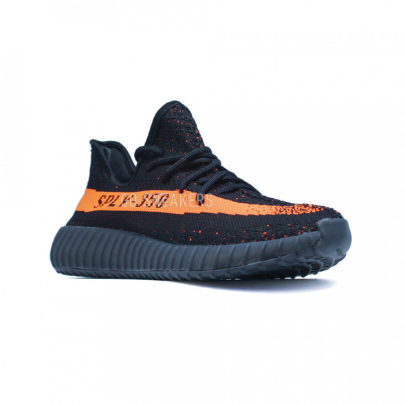 Мужские кроссовки Adidas YEEZY 350 SPLY Black-Orange