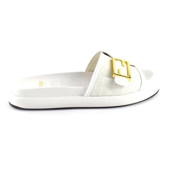 Унисекс шлёпанцы Fendi Slippers White