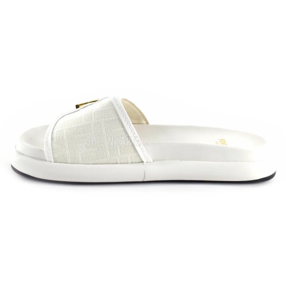Унисекс шлёпанцы Fendi Slippers White