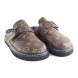 Унисекс тапочки Louis Vuitton Slipper Leather Brown