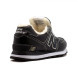Мужские зимние кроссовки New Balance 574 Leather Black