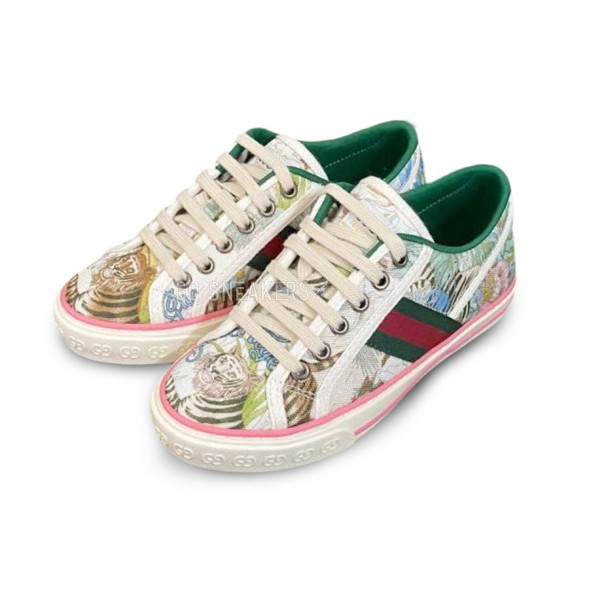 Женские кеды Gucci Tennis 1977 Floral
