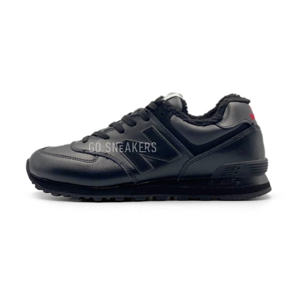 Унисекс кроссовки New Balance 574 Full Leather Black
