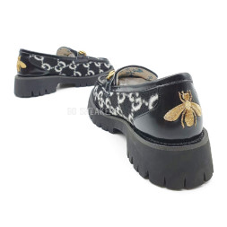 Gucci Loafers Black/White