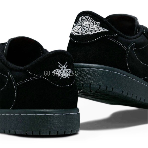 Унисекс кроссовки Nike Air Jordan 1 Low Travis Scott Black Phantom