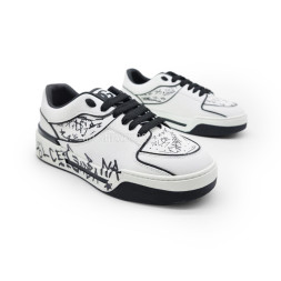 Dolce &amp;amp; Gabbana White Black Graphiti