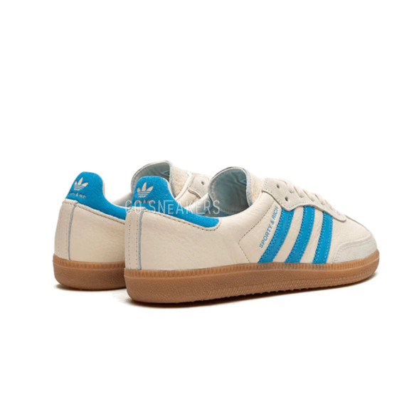 Унисекс кроссовки Adidas Samba OG Sporty Rich Beige Blue