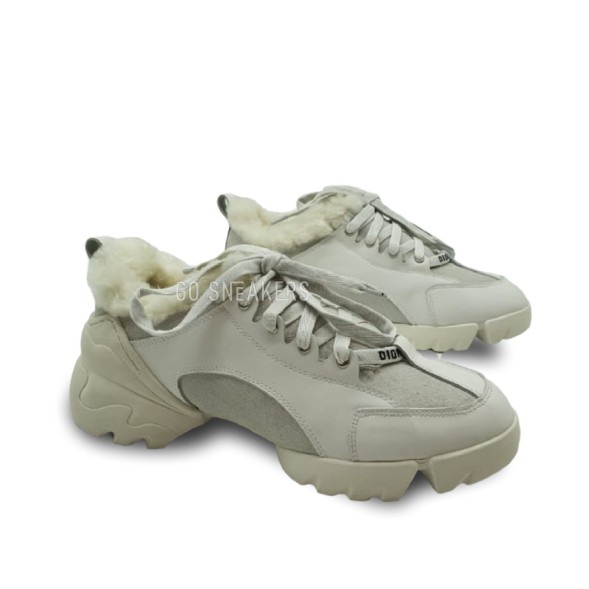 Женские зимние кроссовки Dior D-Connect Beige