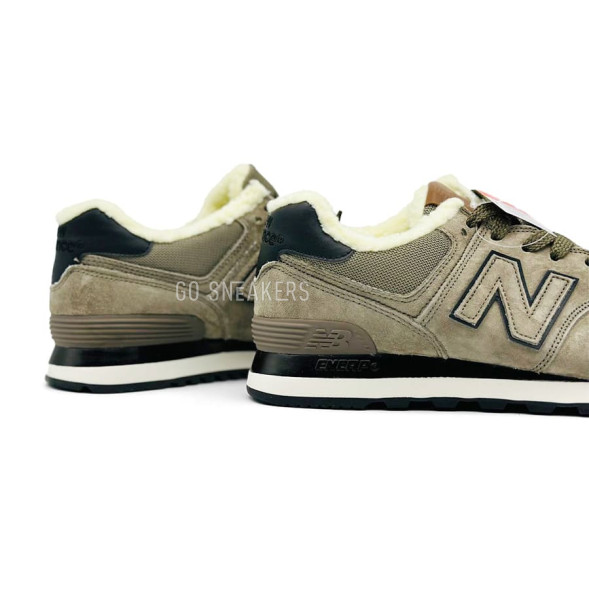Мужские зимние кроссовки New Balance 574 Winter Brown Men