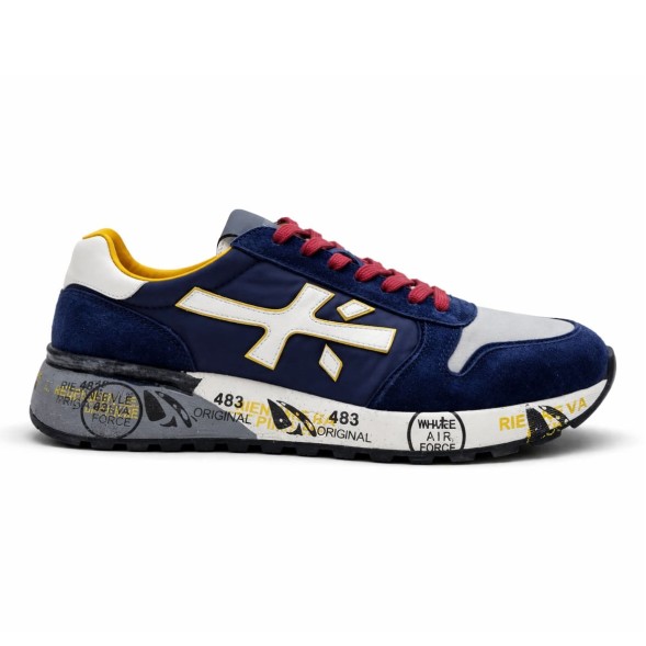 Унисекс кроссовки Premiata 483 Textile/Suede Navy/White