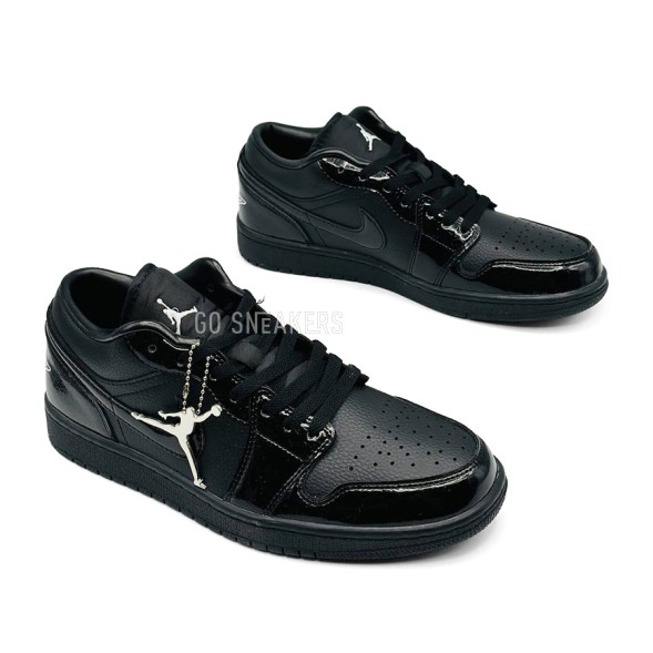 Мужские кроссовки Nike Air Jordan 1 Low SE «Black Croc»