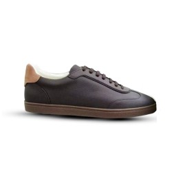 Brunello Cucinelli Leather Sneakers Dark Brown