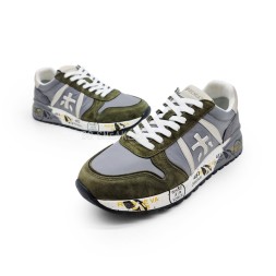 Premiata Textile/Suede Grey/Khaki