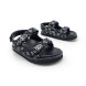 Мужские босоножки Louis Vuitton Textile Sandals Black/White