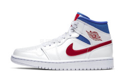 Nike Air Jordan 1 Mid White Red Royal