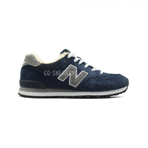 Женские зимние кроссовки New Balance 574 Navy