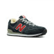 Женские зимние кроссовки New Balance 574 Navy-Red