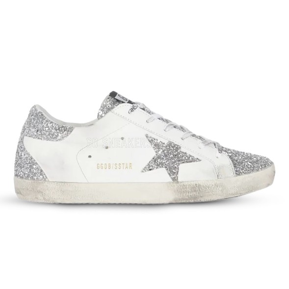 Женские кеды Golden Goose Super-Star Wmns White Silver Glitters