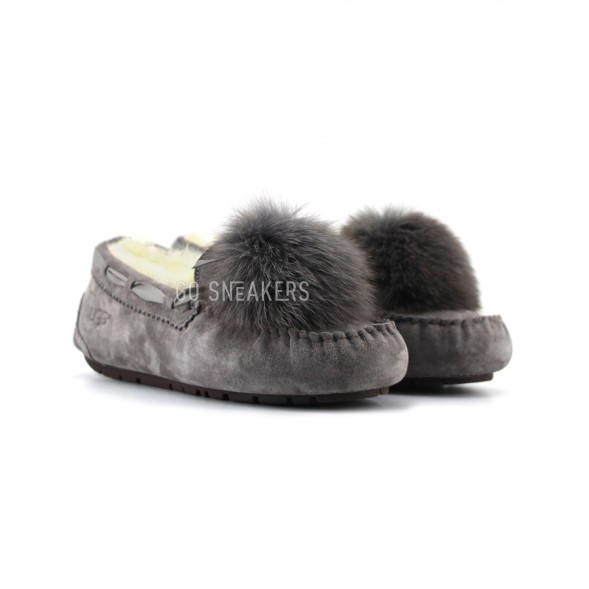 Женские мокасины Dakota Pom-Pom - Серые