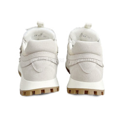 C&#039;est Dior Suede Calfskin/Mesh White